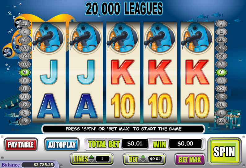 Download 20,000 Leagues Slots Game
