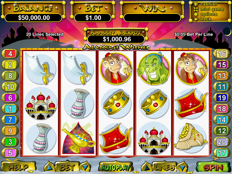 Download Aladdin's Wishes Slots Game