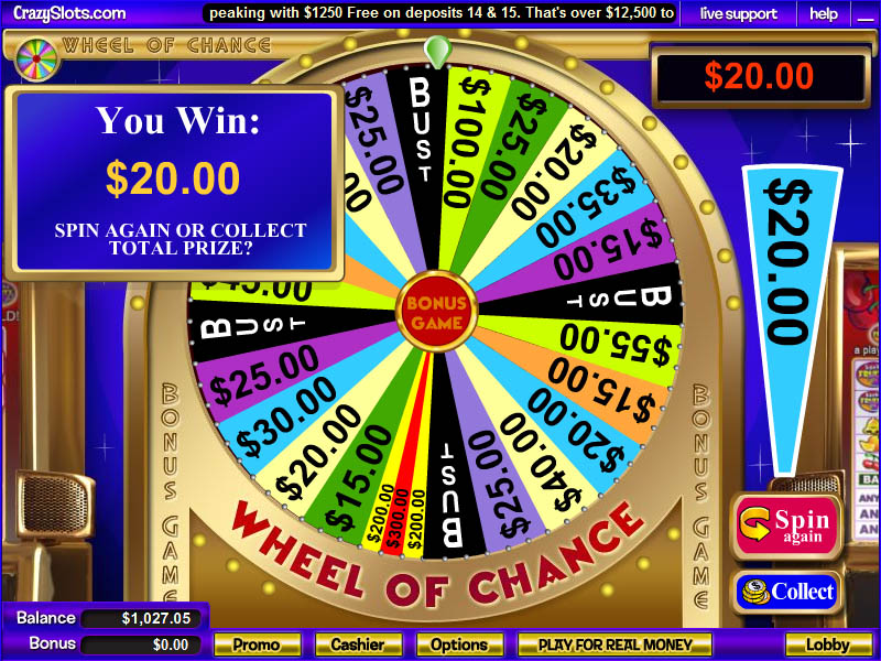 Wheel of Chance Slots Bonus Game