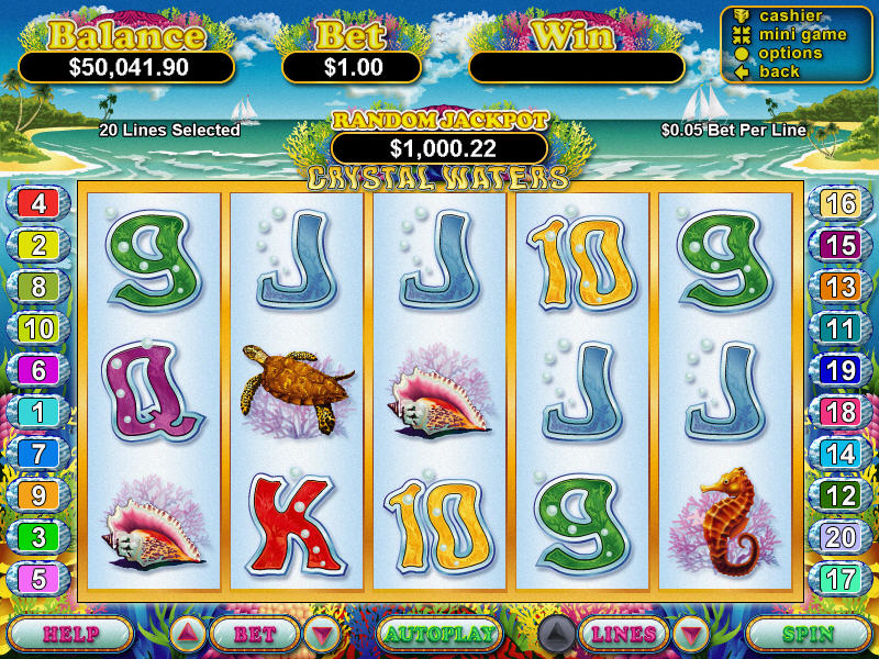 Download Crystal Waters Slots Game