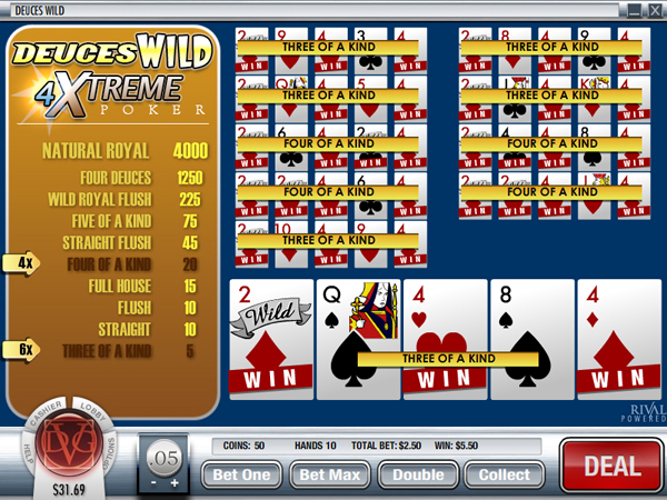 Deuces Wild Video Poker