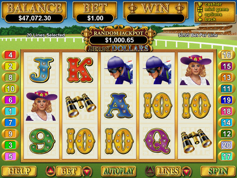 Play Derby Dollars Slots at Bodog Casino