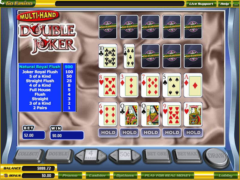 Double Joker Video Poker