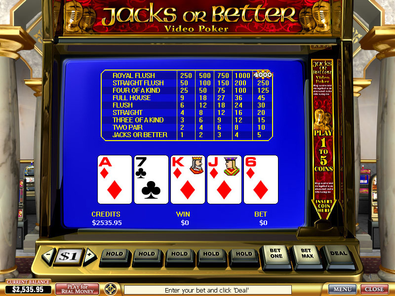 Jacks or Better Video Poker