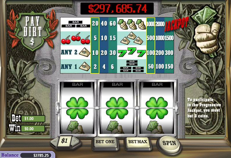 Download Pay Dirt Progressive Slots Game