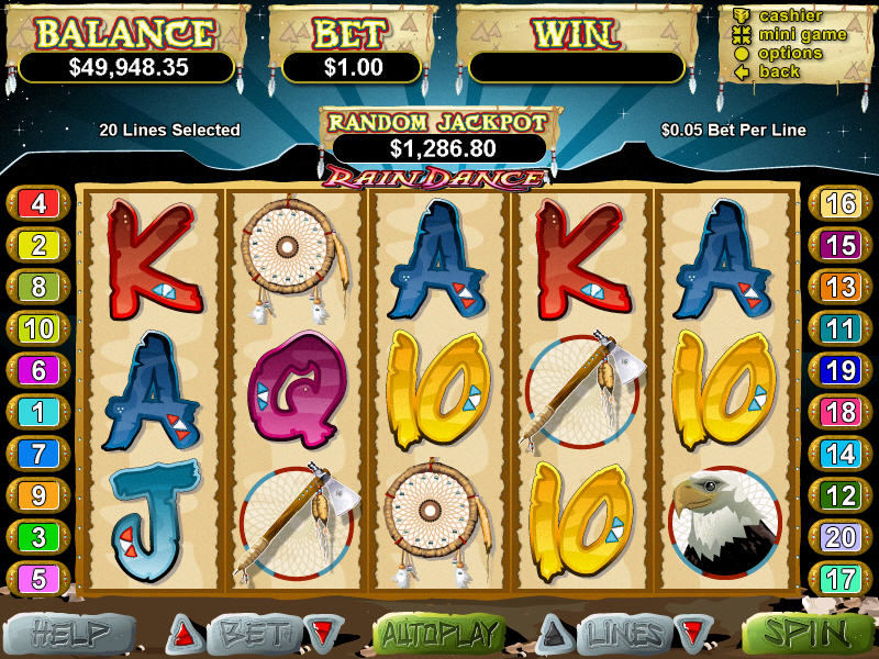 Download Rain Dance Slots Game