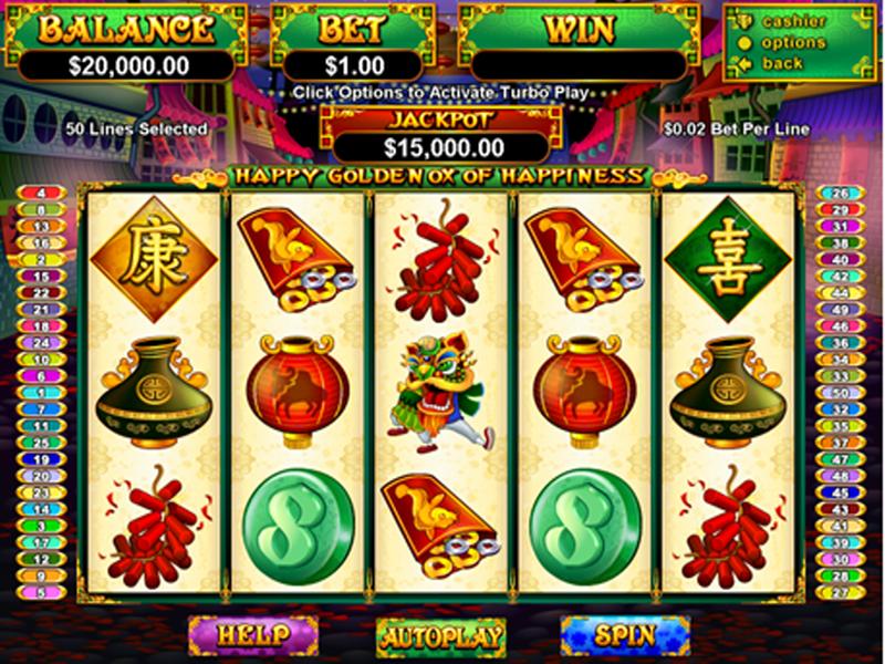 Play Happy Golden Ox of Happiness Slots Game