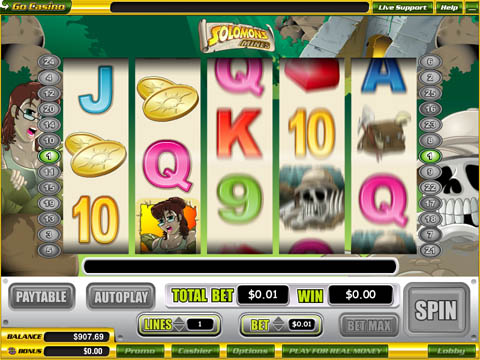 Play Solomons Mines Slots Game