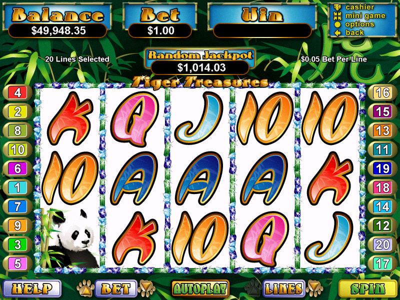 Download Tiger Treasures Slots Game